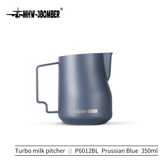 Питчер молочник для каппучино и латте MHW-3BOMBER Turbo синий  350  мл P6012BL