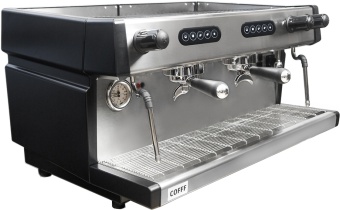 Кофемашина эспрессо рожковая COFFF LIVE 2 GR A, 2 группы, автомат, черная (4)