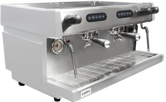 Кофемашина эспрессо рожковая COFFF LIVE 2 GR A, 2 группы, автомат, белая (7)