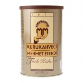 Турецкий кофе MEHMET EFENDI молотый, ж/б вакуумная 250 г.
